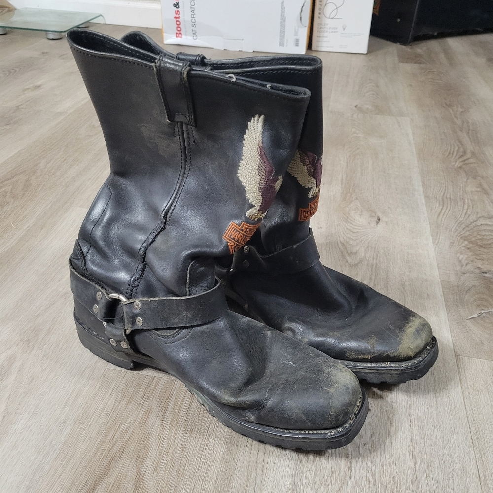 Vintage men's harley davidson boots